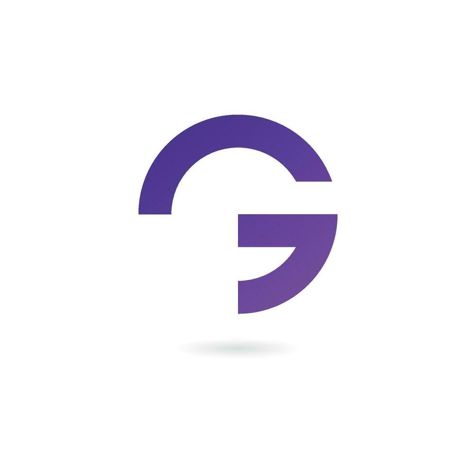 lettre g logo élément de modèle vectoriel