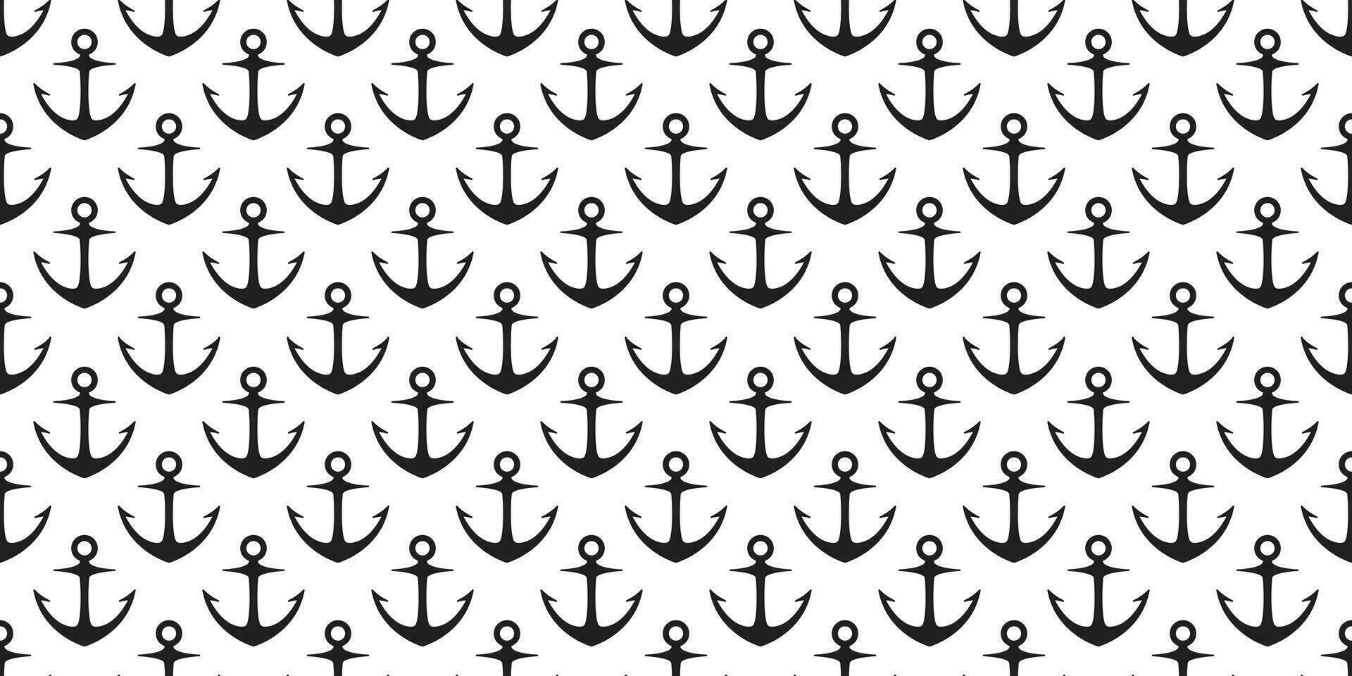 ancre sans couture modèle vecteur bateau pirate barre maritime nautique mer océan répéter fond d'écran écharpe isolé tuile Contexte