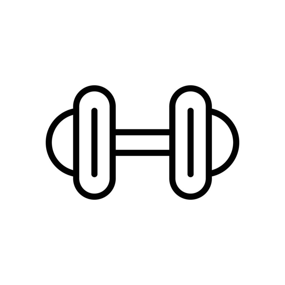musculation icône. haltère icône. sport symbole. Gym élément. plat conception. vecteur illustration.