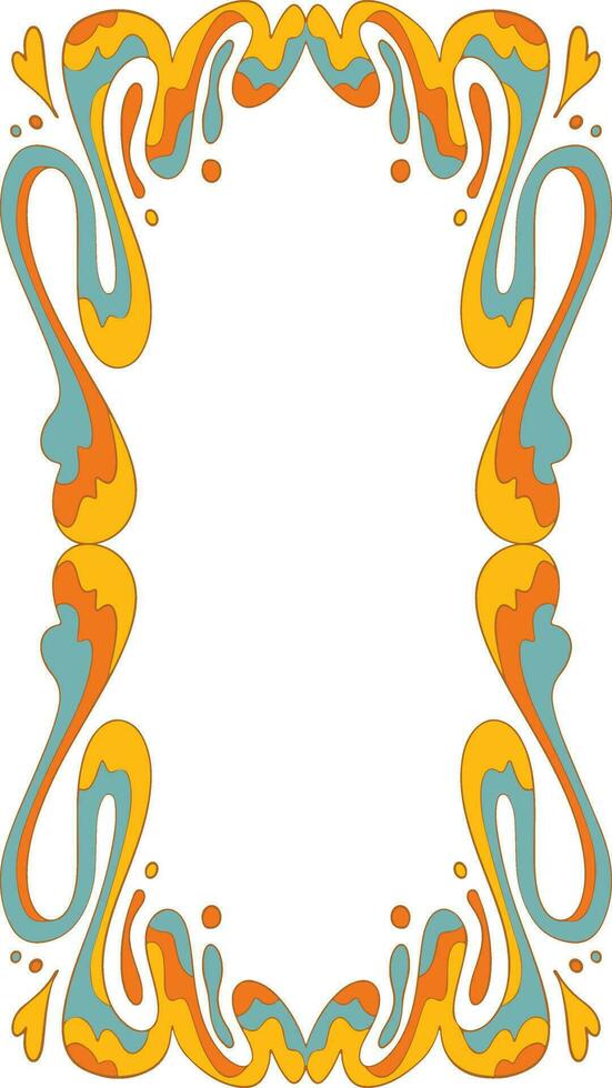 sensationnel psychédélique Cadre vecteur