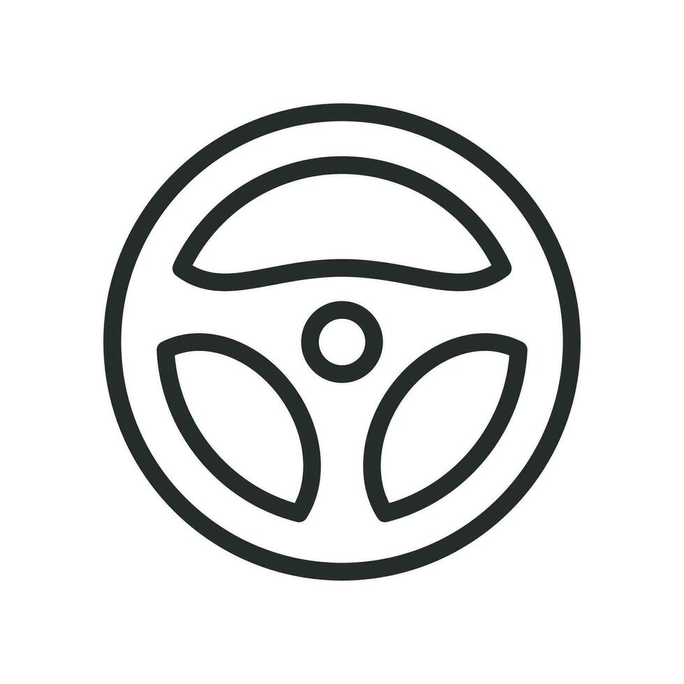 pilotage roue icône vecteur conception illustration automobile concept