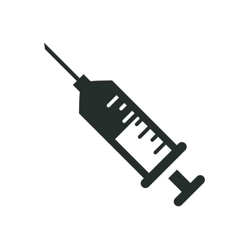 injection icône vecteur conception illustration médical concept