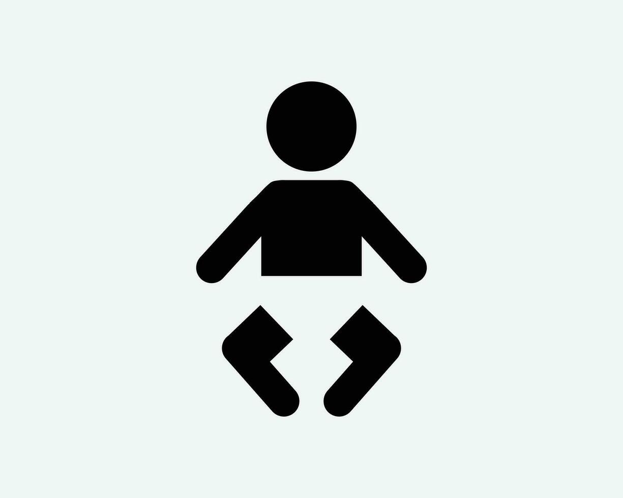 bébé bébé nouveau née enfant les enfants enfant des gamins bâton figure noir blanc silhouette signe symbole icône graphique clipart ouvrages d'art illustration pictogramme vecteur