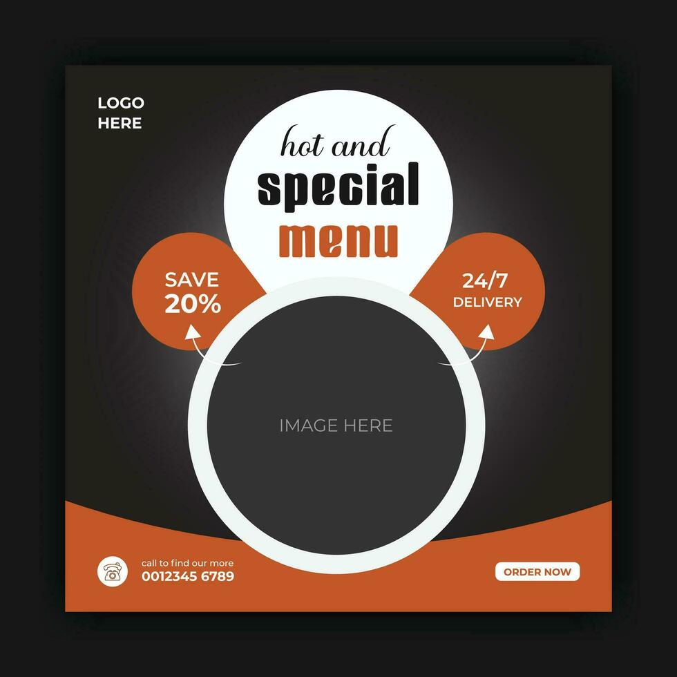 spécial menu concept bannière modèle conception. remise abstrait promotion disposition conception modèle vecteur