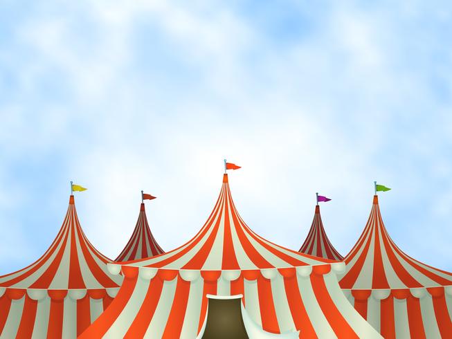 Fond de tentes de cirque vecteur