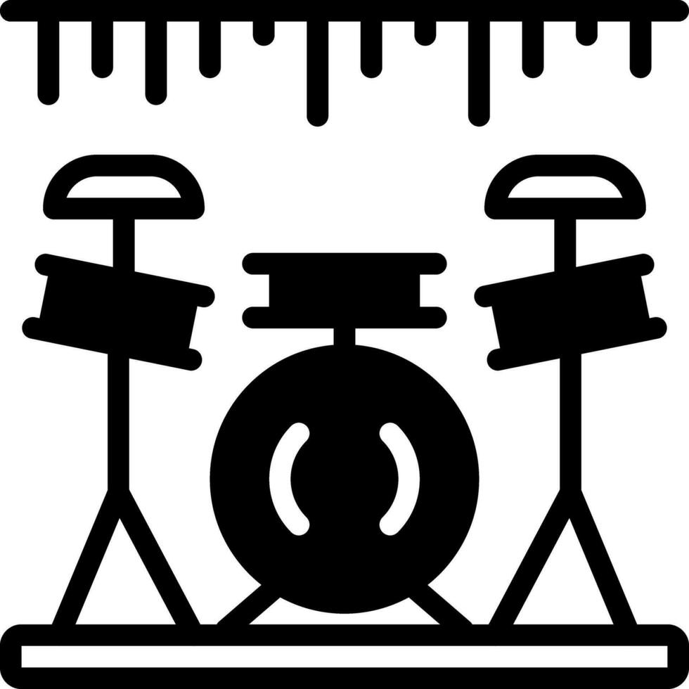 solide icône pour bande vecteur