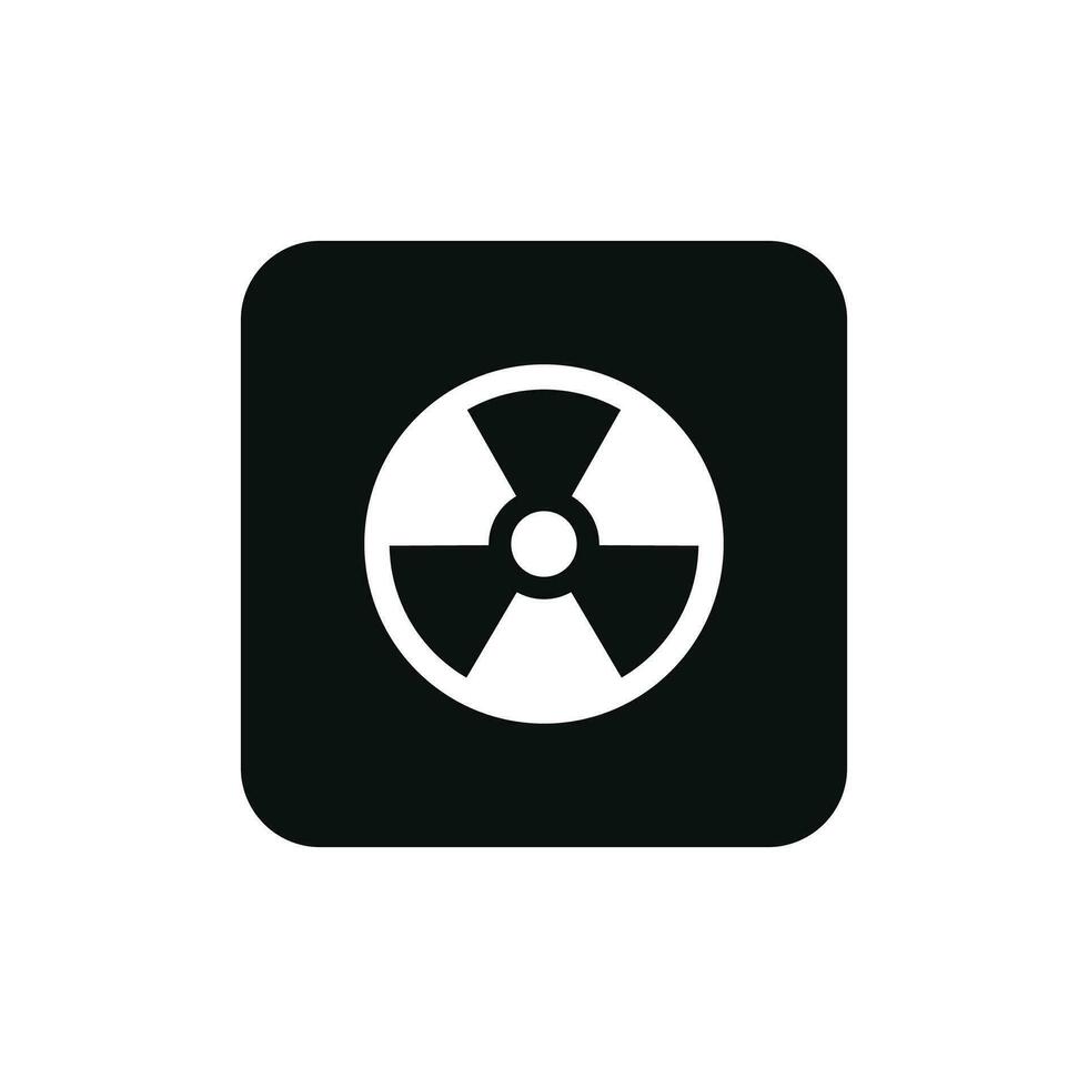 radiation emballage marque icône symbole vecteur