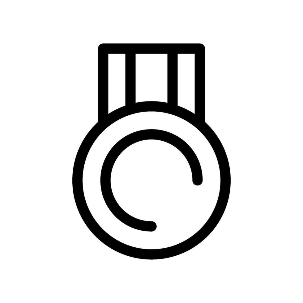 médaille icône vecteur symbole conception illustration