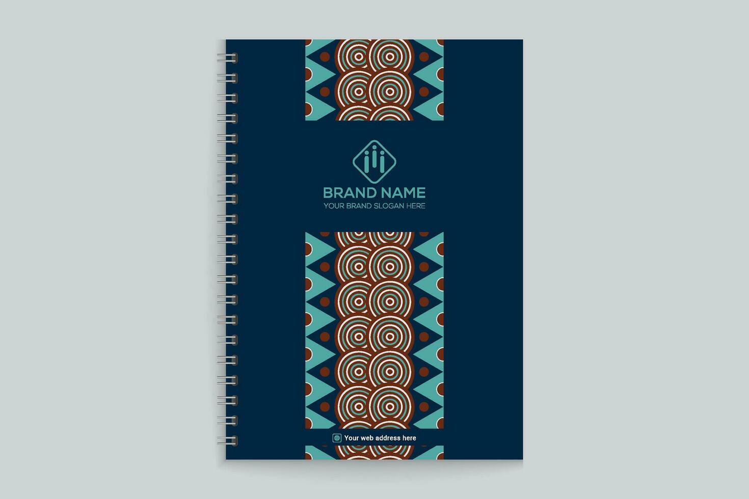 moderne professionnel carnet couverture conception vecteur