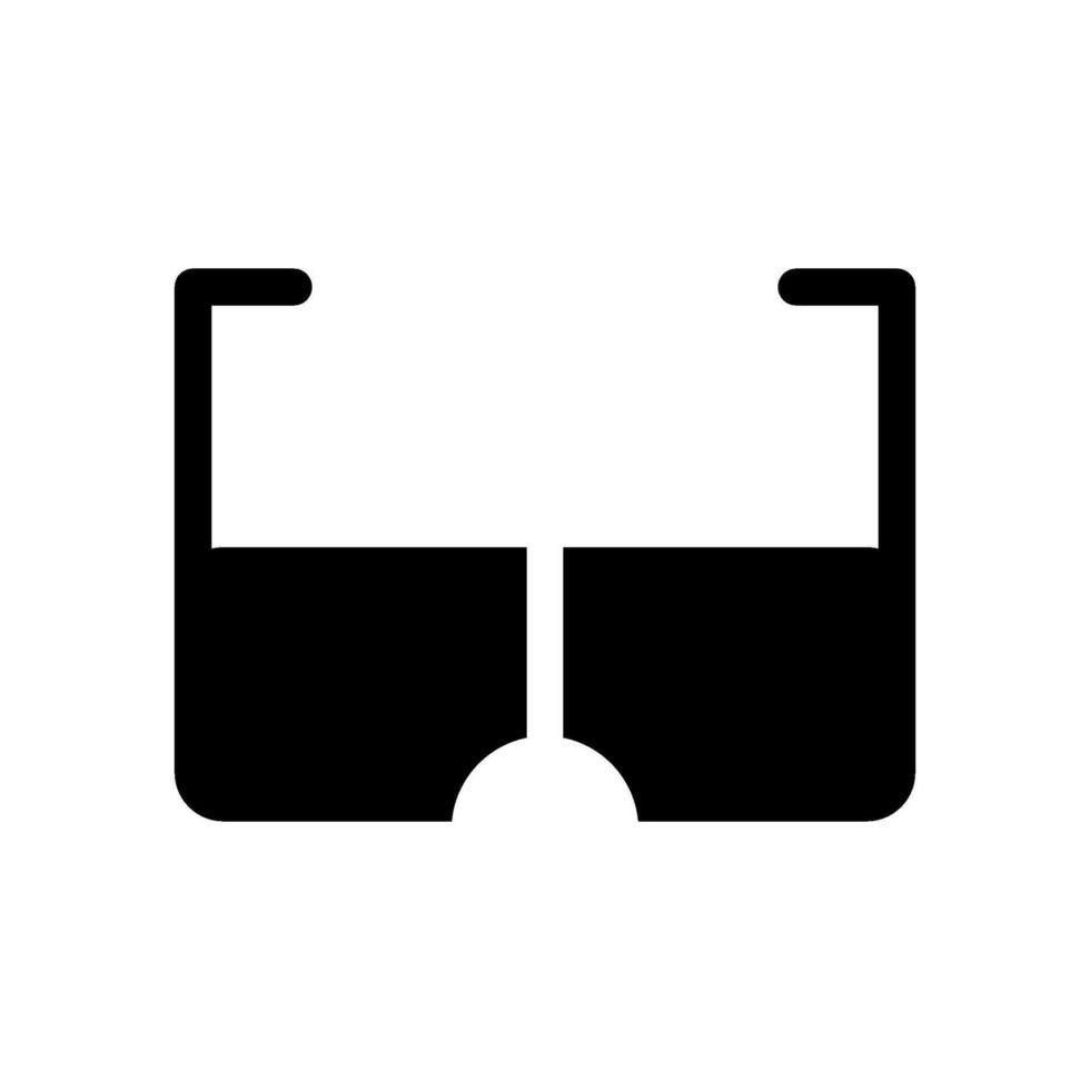 des lunettes icône vecteur symbole conception illustration