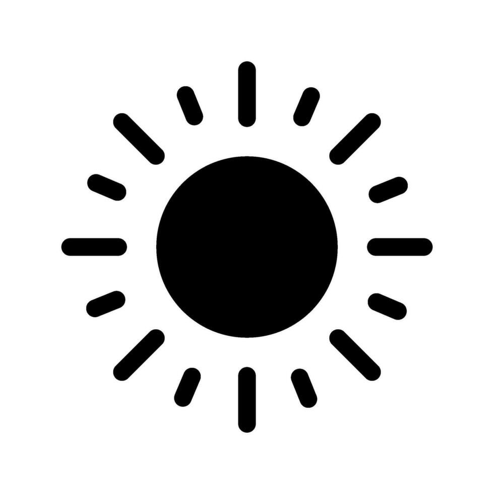 Soleil icône vecteur symbole conception illustration