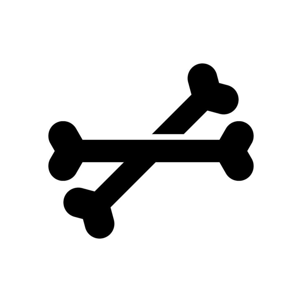 des os icône vecteur symbole conception illustration