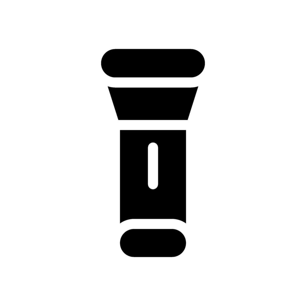 lampe de poche icône vecteur symbole conception illustration