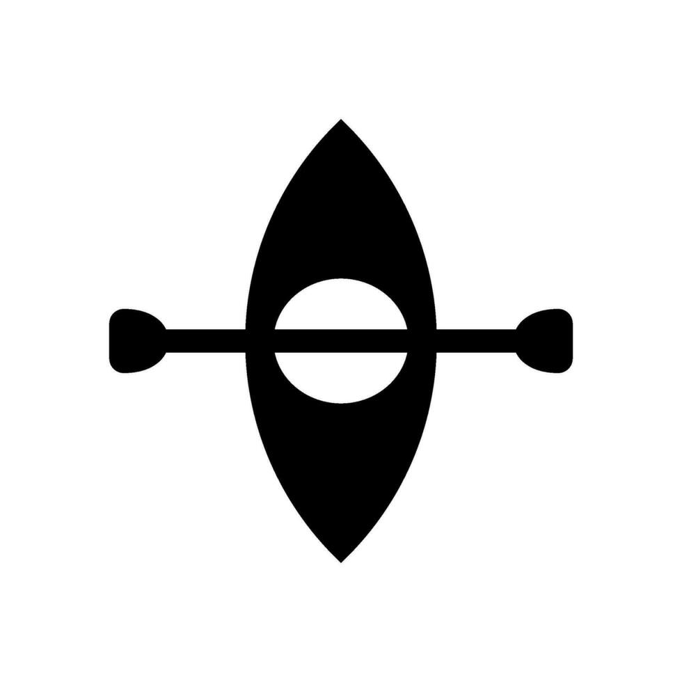 kayak icône vecteur symbole conception illustration