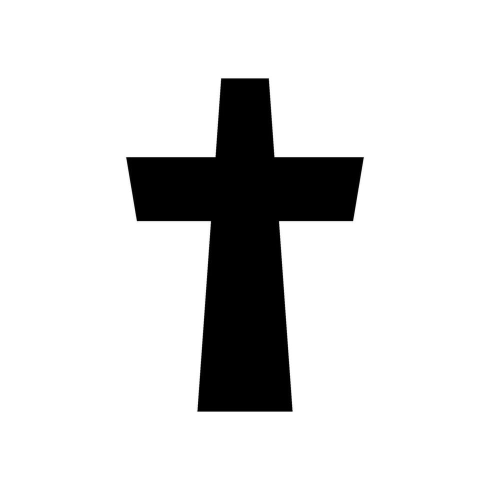 crucifix icône vecteur symbole conception illustration