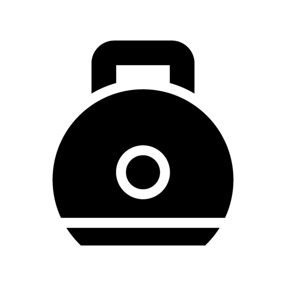 kettlebell icône vecteur symbole conception illustration