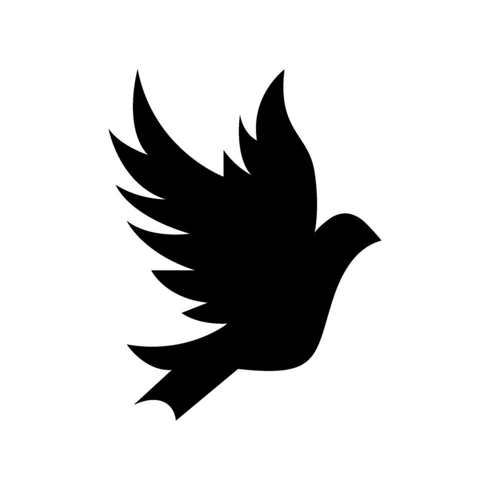 Pigeon icône vecteur symbole conception illustration