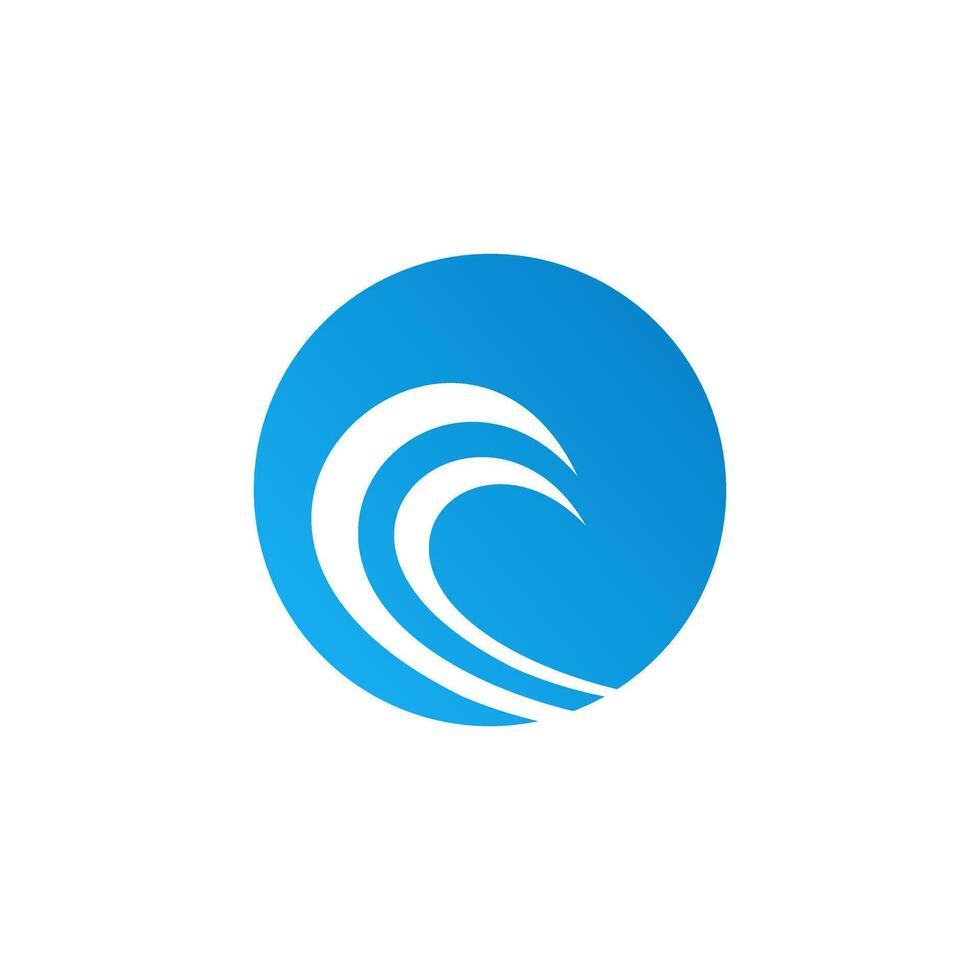 océan vague logo élément, vagues logo concept vecteur