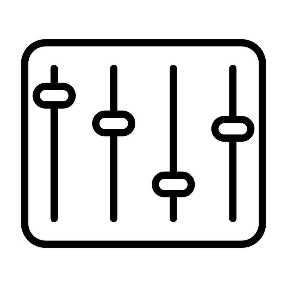 icône de vecteur d'égaliseur