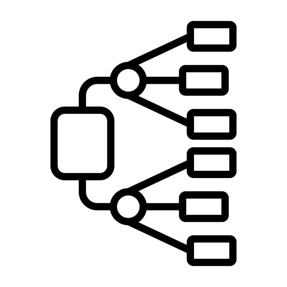 réseau diagramme vecteur icône