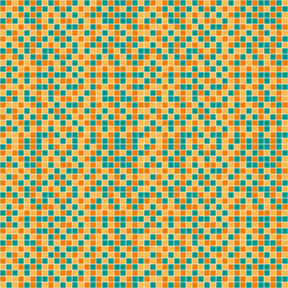 Orange tuile arrière-plan, mosaïque tuile arrière-plan, tuile arrière-plan, sans couture modèle, mosaïque sans couture modèle, mosaïque carrelage texture ou Contexte. salle de bains mur carrelage, nager bassin carrelage. vecteur