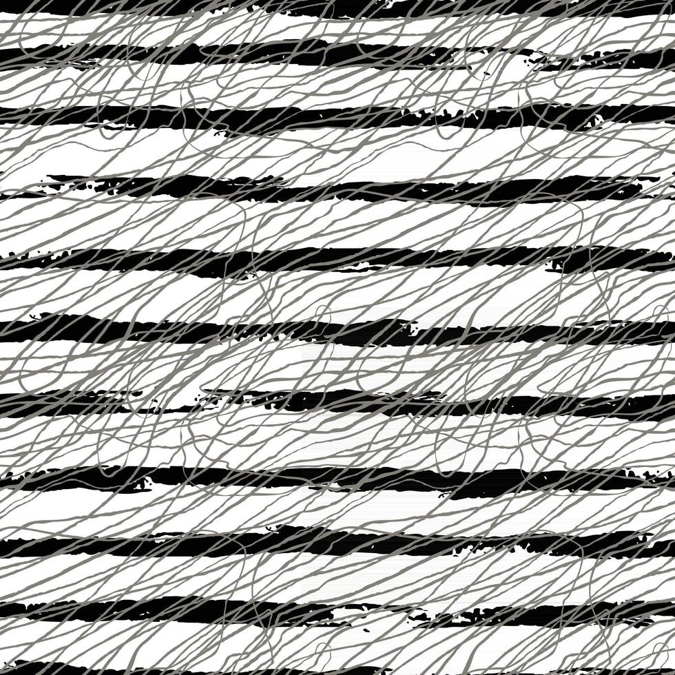 vecteur de fond sans couture moderne avec des lignes horizontales dessinées à la main grises, des griffonnages. utilisez-le pour le papier peint, l'impression textile, les motifs de remplissage, le Web, la texture de surface, le papier d'emballage, la conception de la présentation