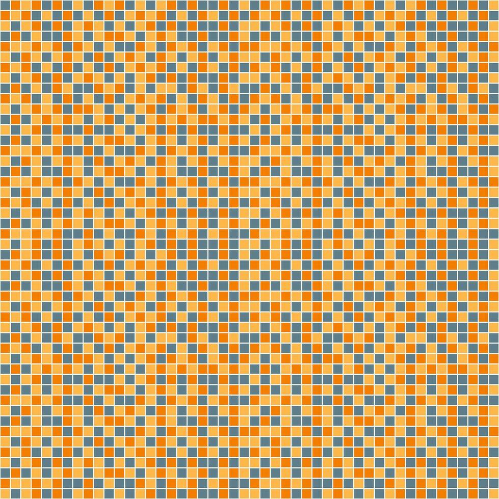 Orange tuile arrière-plan, mosaïque tuile arrière-plan, tuile arrière-plan, sans couture modèle, mosaïque sans couture modèle, mosaïque carrelage texture ou Contexte. salle de bains mur carrelage, nager bassin carrelage. vecteur