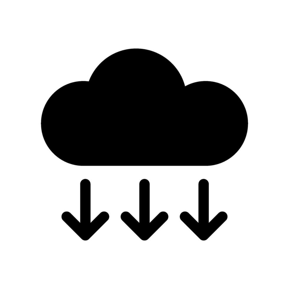 nuage icône vecteur symbole conception illustration