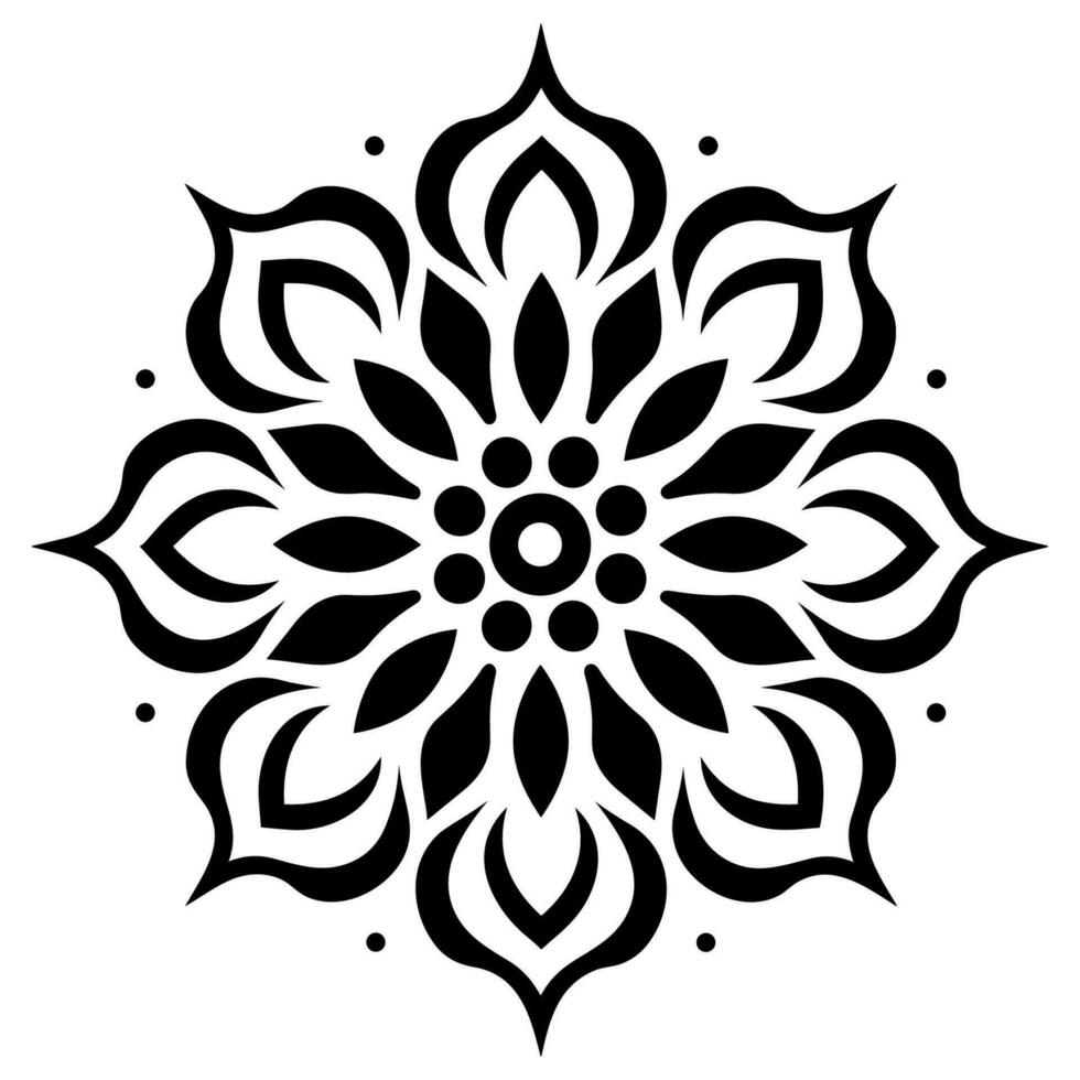 Facile minimaliste mandala vecteur