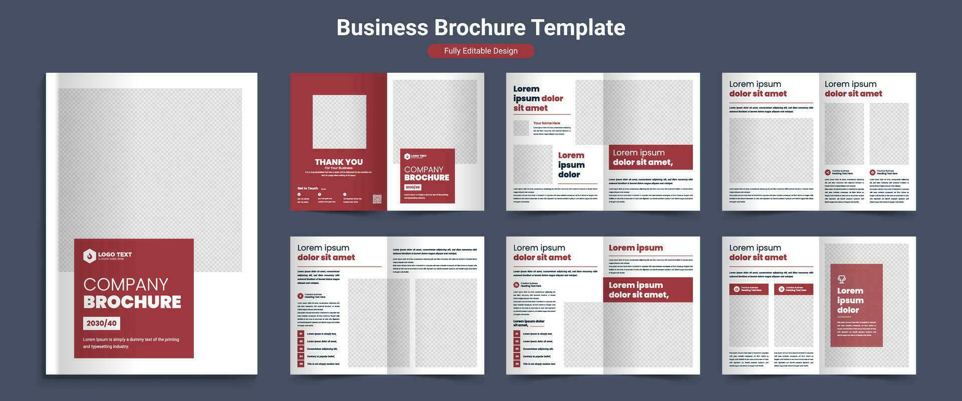 Créatif entreprise affaires magazine, proposition, et produit catalogue profil brochure disposition modèle conception vecteur