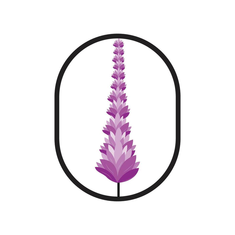 lavande logo, violet plante vecteur, jardin conception, illustration symbole modèle vecteur