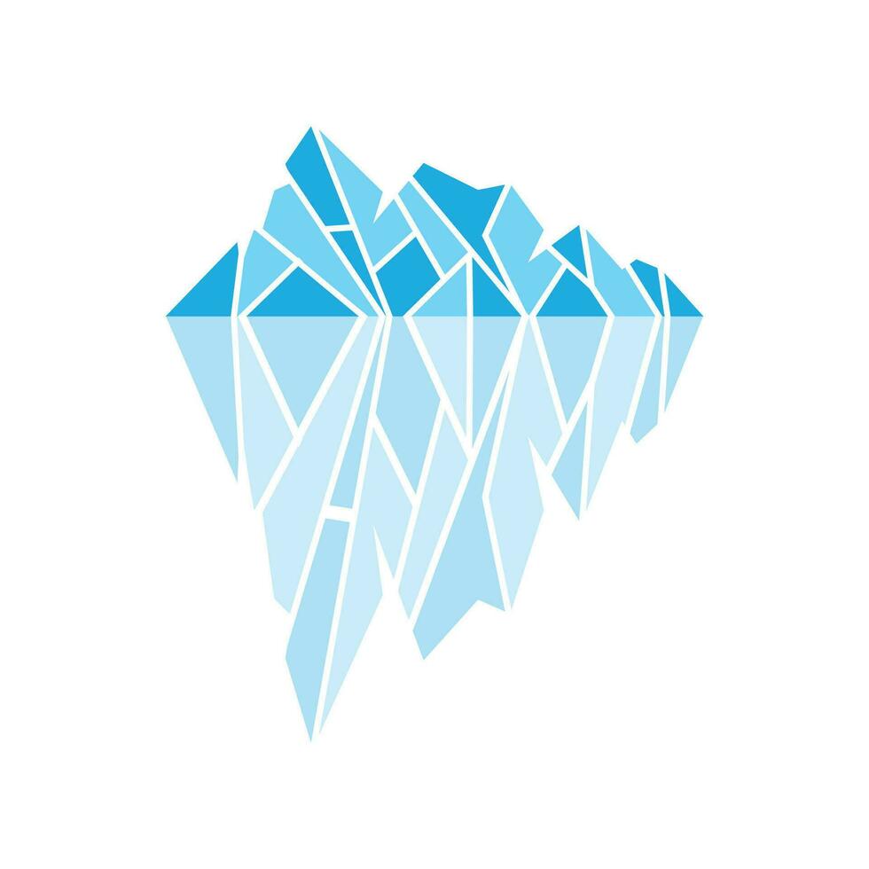 Montagne logo, antarctique iceberg logo conception, la nature paysage vecteur, produit marque illustration icône vecteur