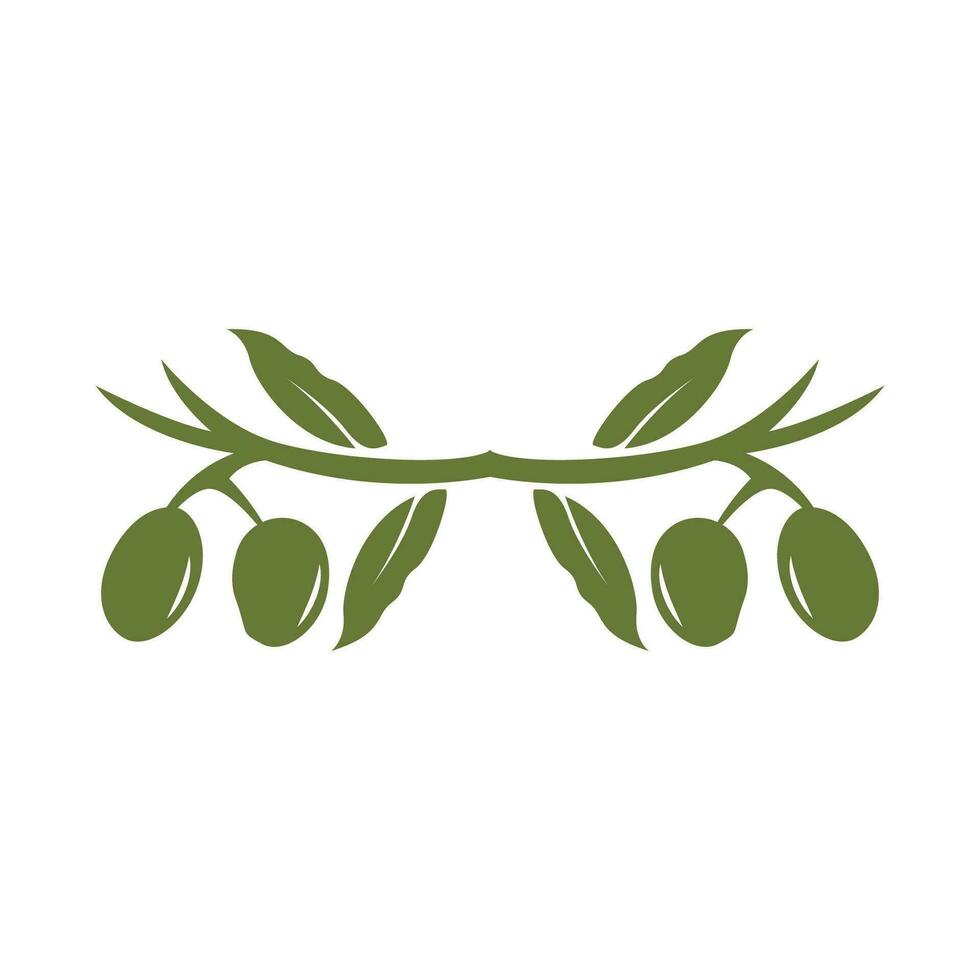 olive logo conception, olive pétrole arbre vecteur, Facile illustration modèle vecteur