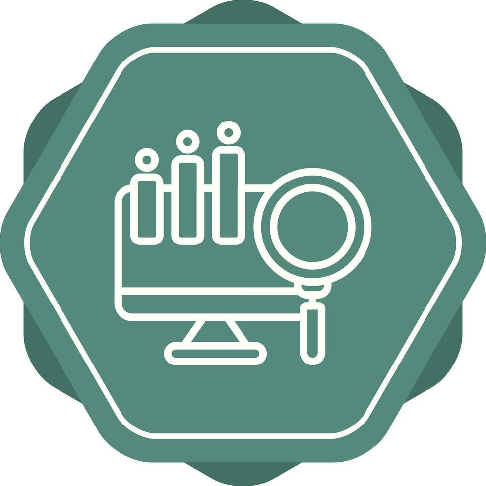 gros Les données analytique vecteur icône