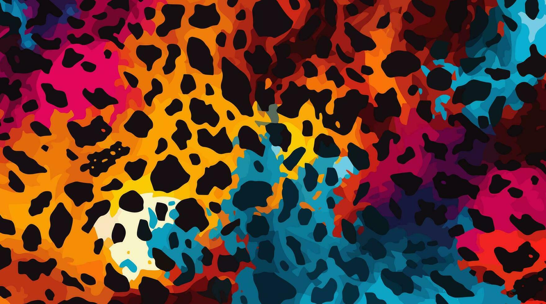 coloré léopard modèle texture, coloré camouflage léopard vecteur, léopard fourrure texture ou abstrait modèle sont conçu pour utilisation dans textile, papier peint, tissu, vêtements,batik,broderie,arrière-plan vecteur