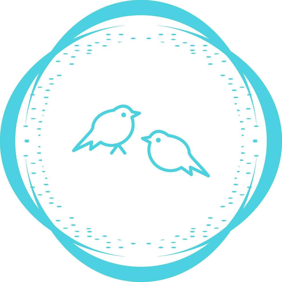 icône de vecteur de petits oiseaux