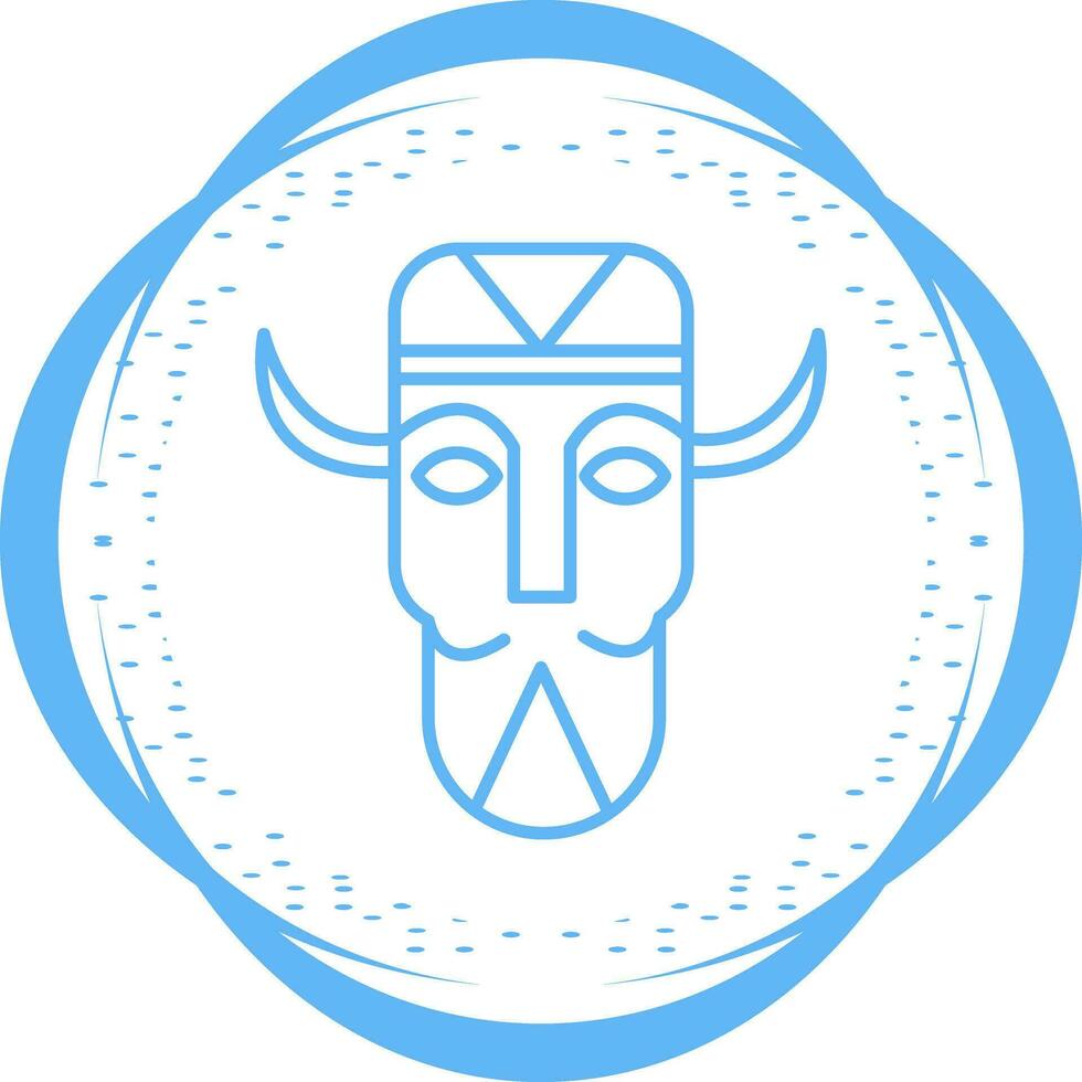 icône de vecteur de masque africain