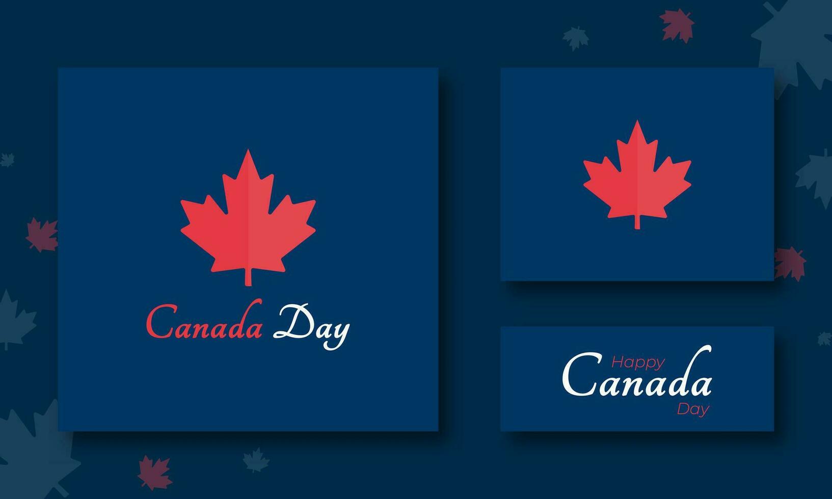 content Canada journée Contexte ou bannière conception pour Canada indépendance journée vecteur