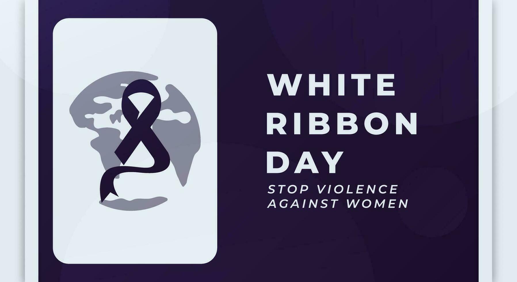 blanc ruban journée fête vecteur conception illustration pour Arrêtez la violence contre femmes Contexte