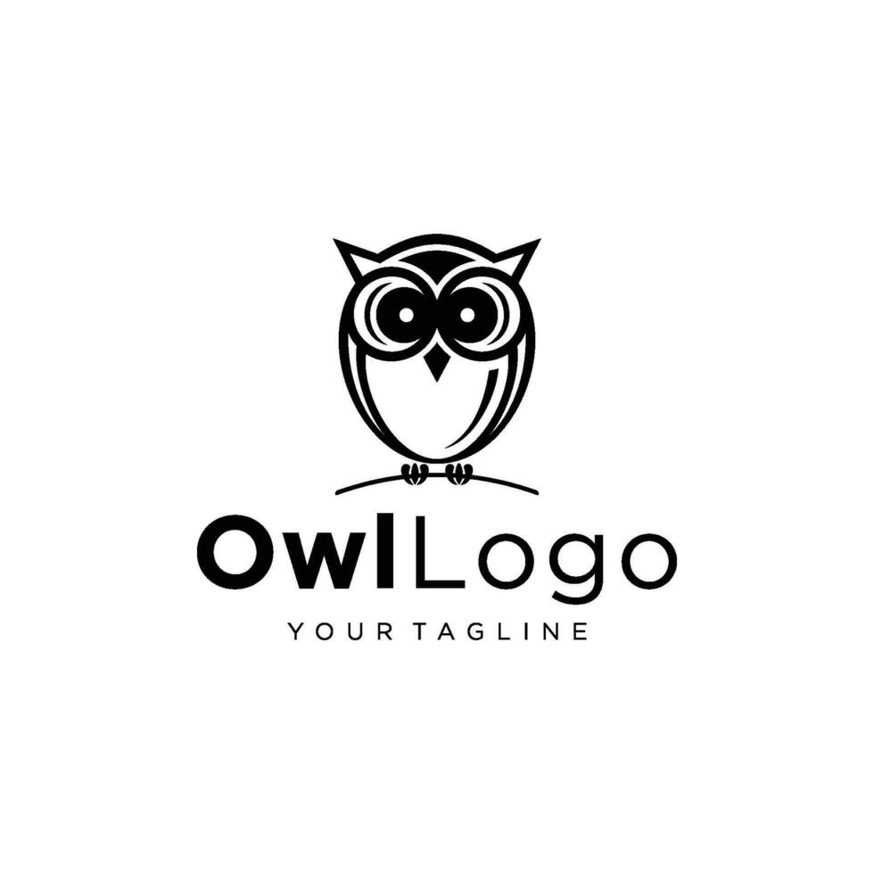 logo de hibou et concept d'icône. logo disponible en vecteur. vecteur