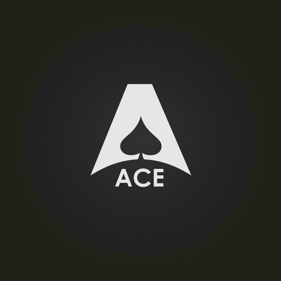 ace logo pour lettre une vecteur