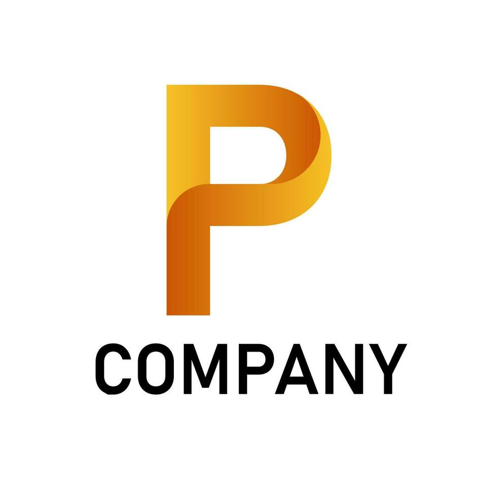 logo lettre p vecteur