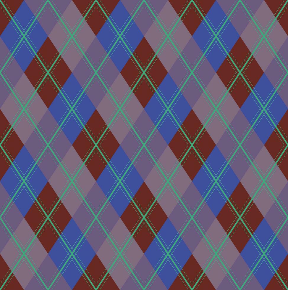 vecteur de motif argyle, géométrique, arrière-plan, tricot classique, plaid