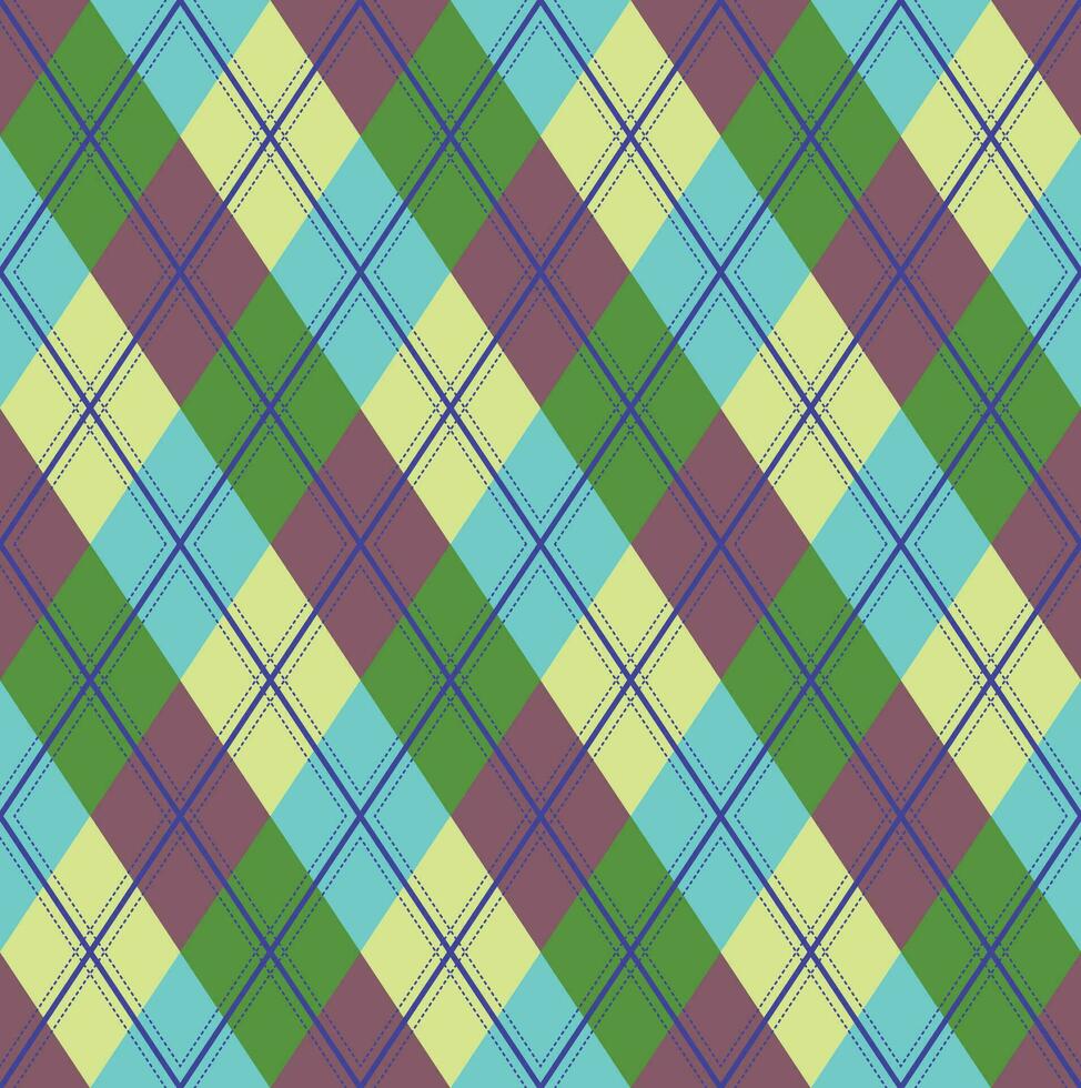 vecteur de motif argyle, géométrique, arrière-plan, tricot classique, plaid