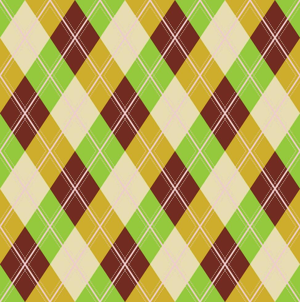 vecteur de motif argyle, géométrique, arrière-plan, tricot classique, plaid