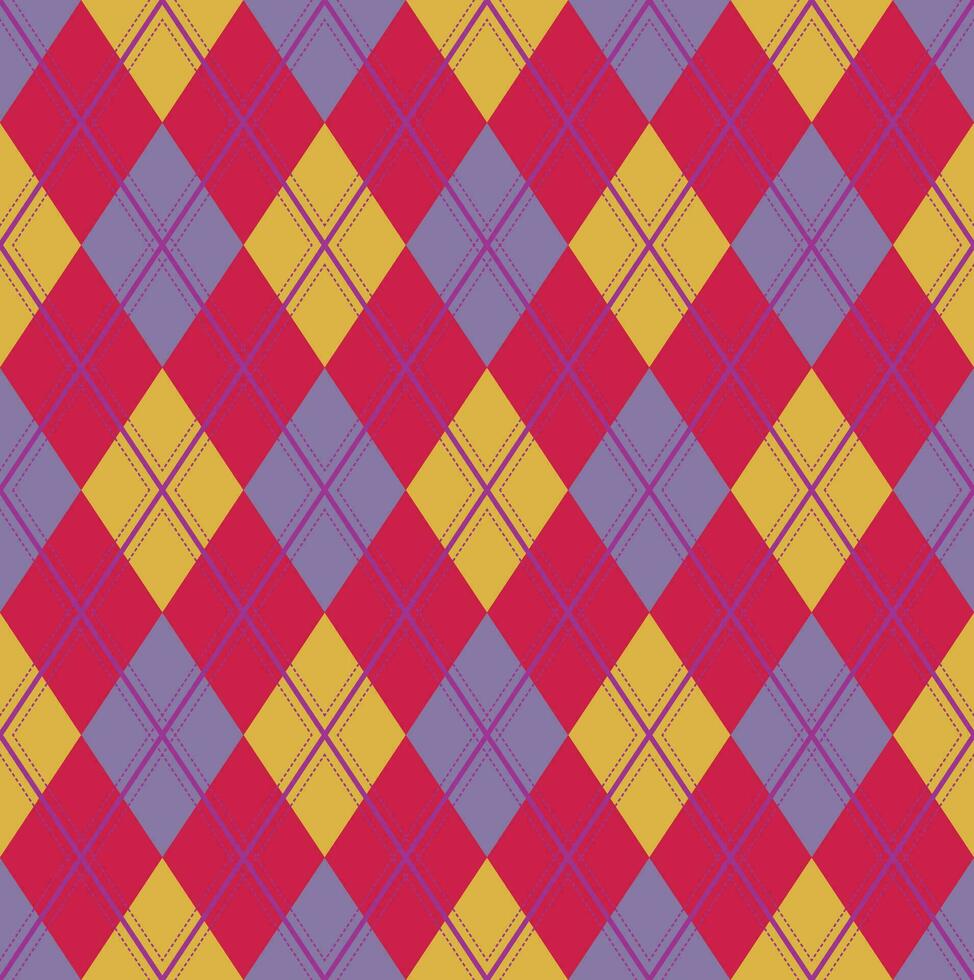 vecteur de motif argyle, géométrique, arrière-plan, tricot classique, plaid