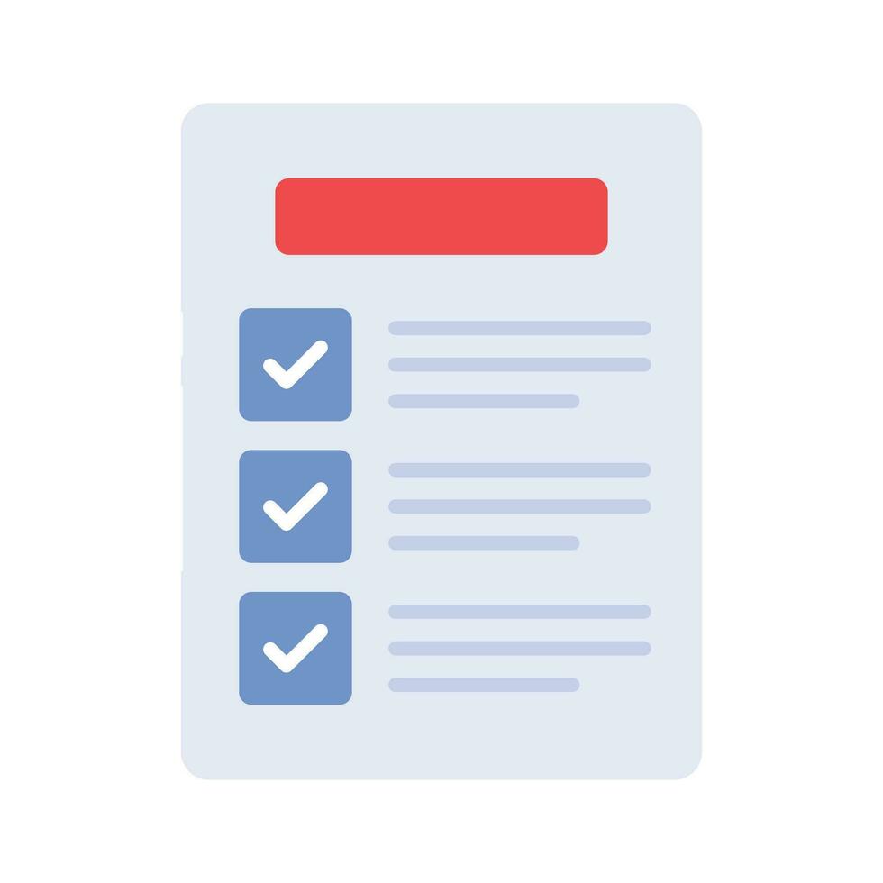 soigneusement conçu liste de contrôle icône représente une liste de Tâches ou articles à être complété, souvent utilisé dans productivité et organisation applications vecteur