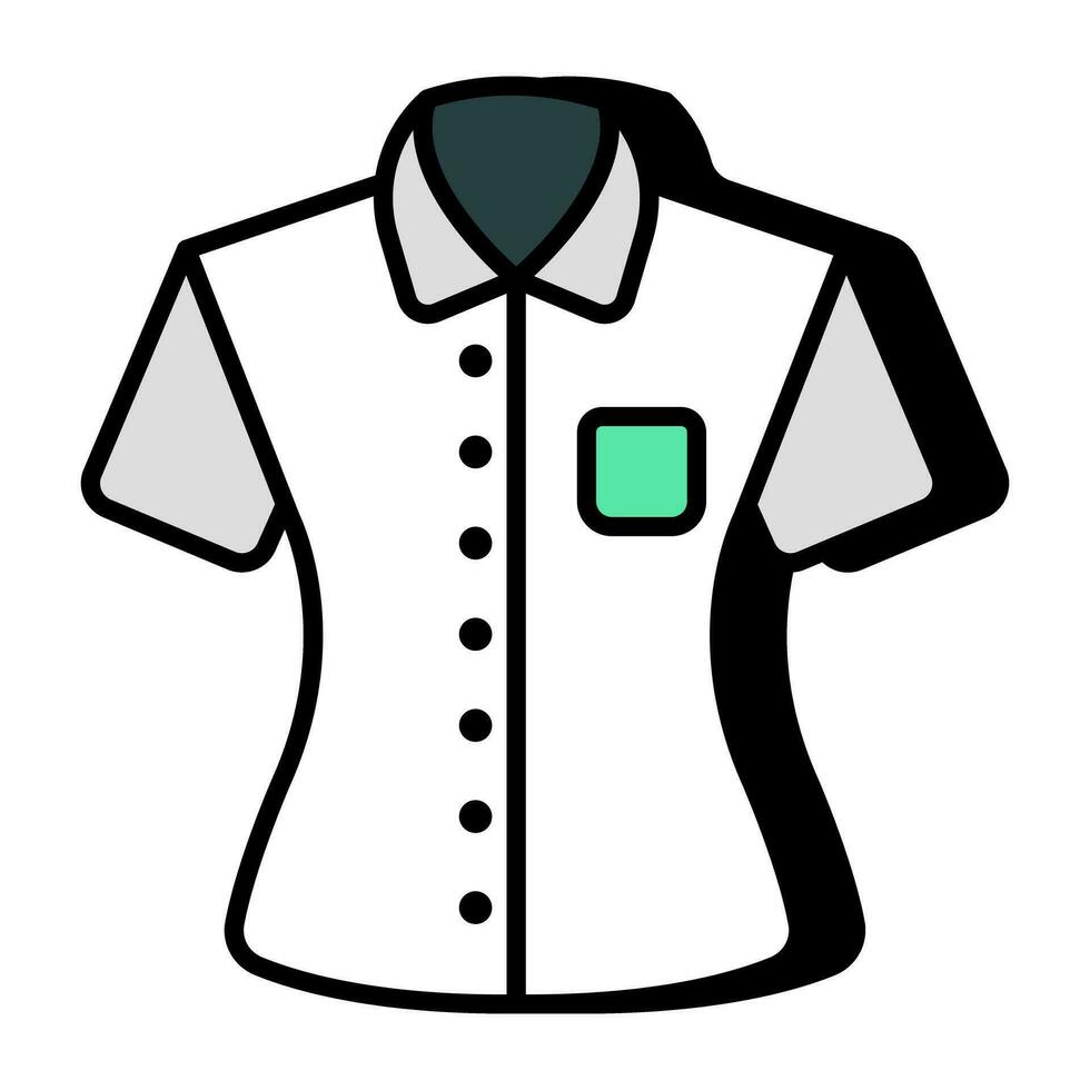 un icône conception de décontractée chemise vecteur