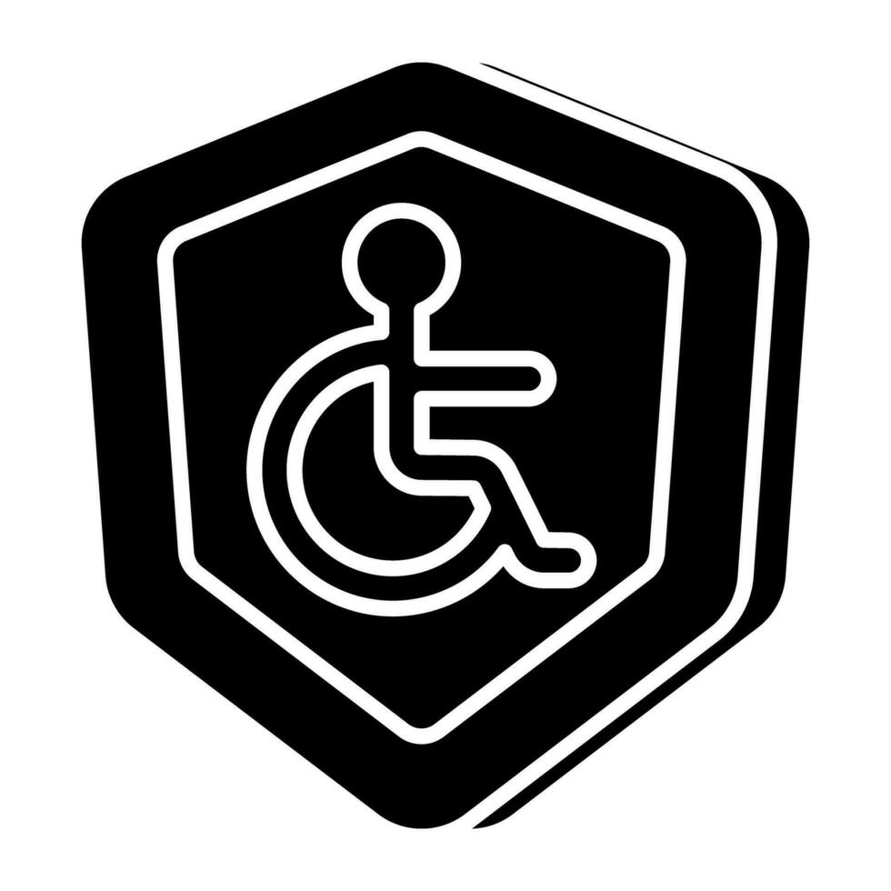 invalidité Assurance icône dans magnifique conception vecteur