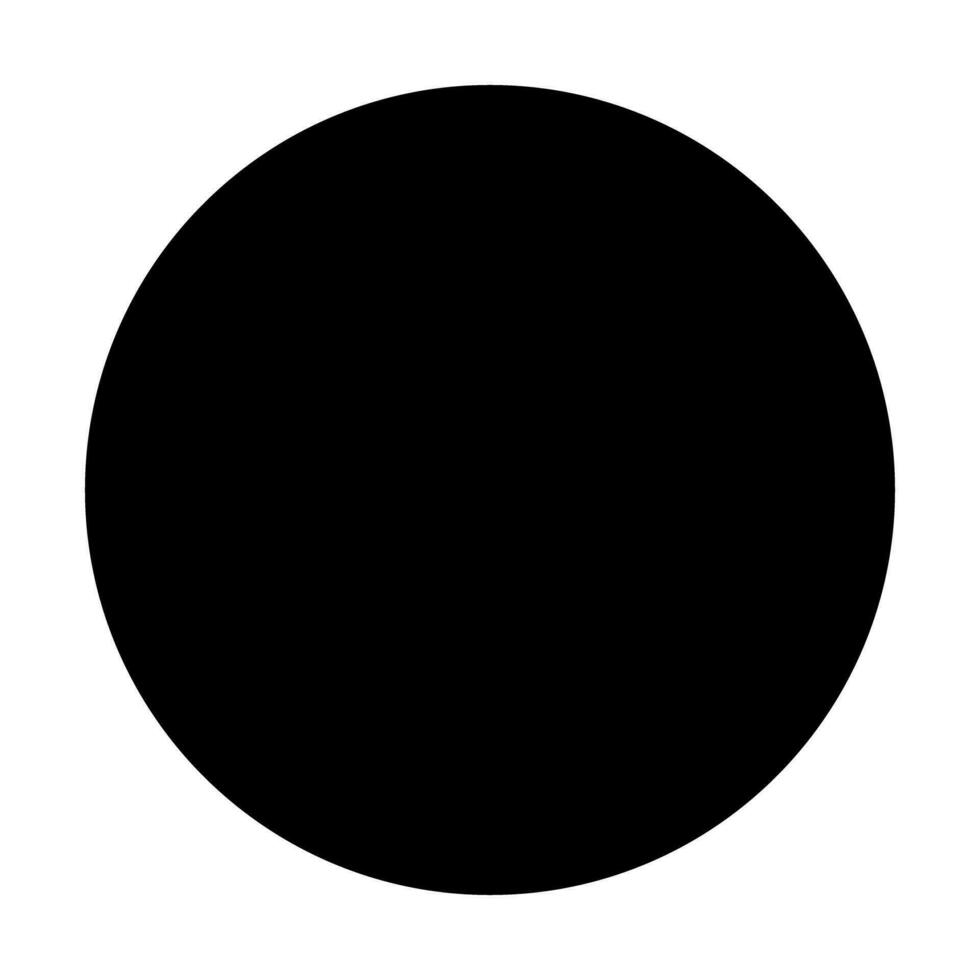 cercle silhouette icône. rond icône. vecteur. vecteur